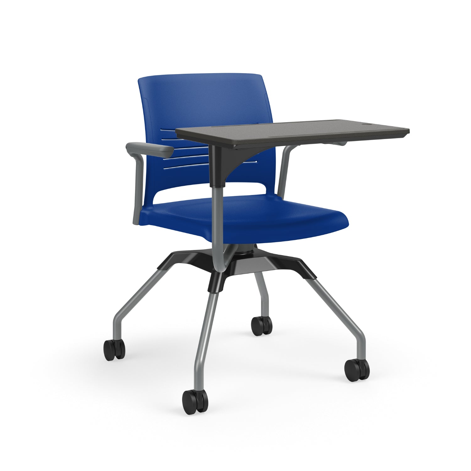Learn2® Strive Mobile Seating, Cantilever Armchair with Plastic Worksurface, Polypropylene Seat and Back, FREE SHIPPING