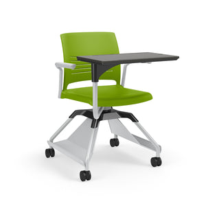 Learn2® Strive Mobile Seating, Cantilever Armchair with Plastic Worksurface, Accessory Rack, Polypropylene Seat and Back, FREE SHIPPING