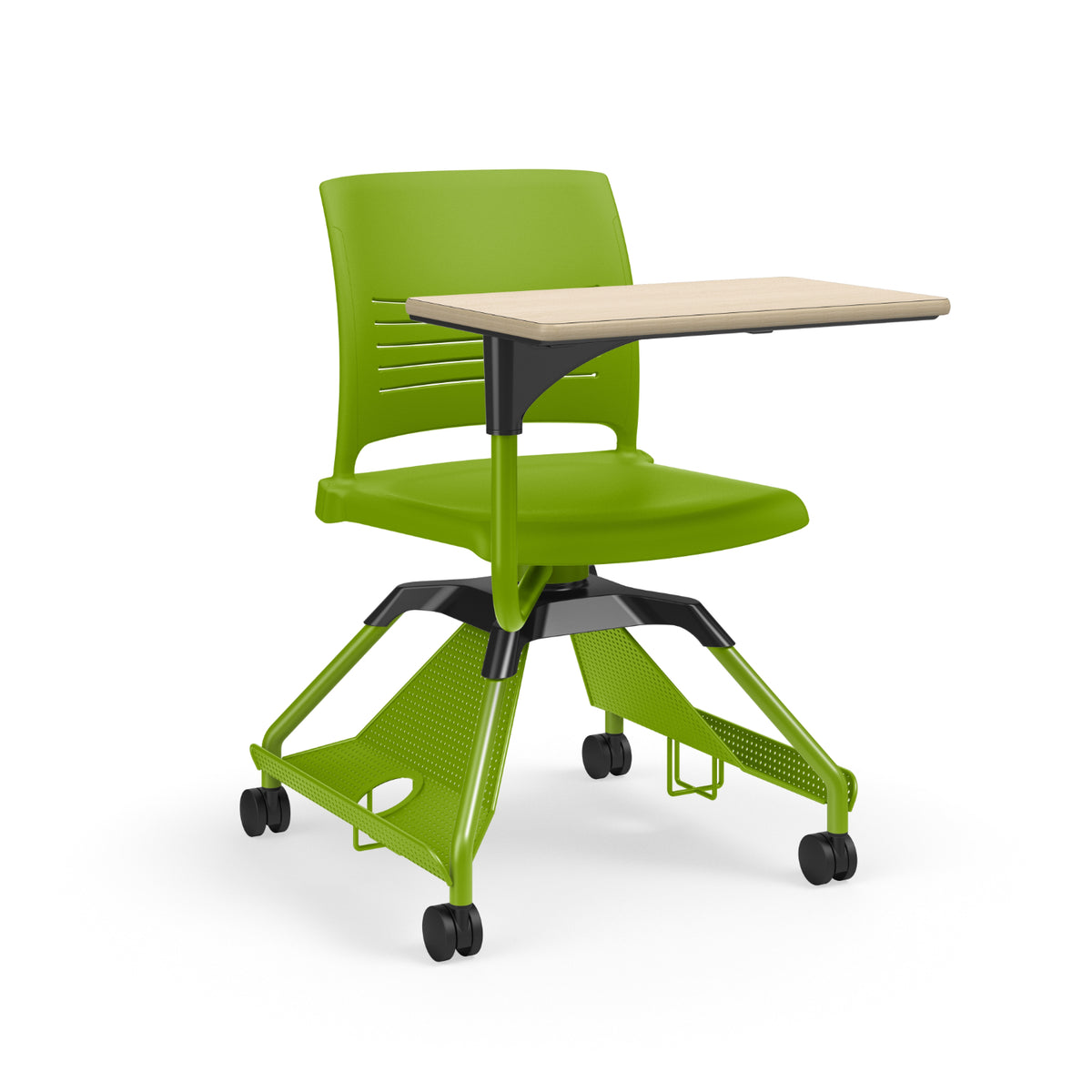 Learn2® Strive Mobile Seating with Laminate Worksurface, Cup Holder/Accessory Rack, Polypropylene Seat and Back, FREE SHIPPING