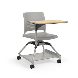 Learn2® Strive Mobile Seating with Laminate Worksurface, Flat Accessory Rack, Polypropylene Seat and Back, FREE SHIPPING