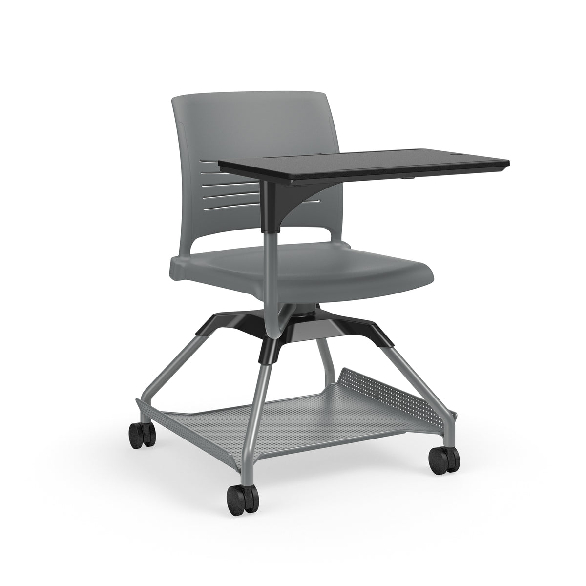 Learn2® Strive Mobile Seating with Plastic Worksurface, Flat Accessory Rack, Polypropylene Seat and Back, FREE SHIPPING