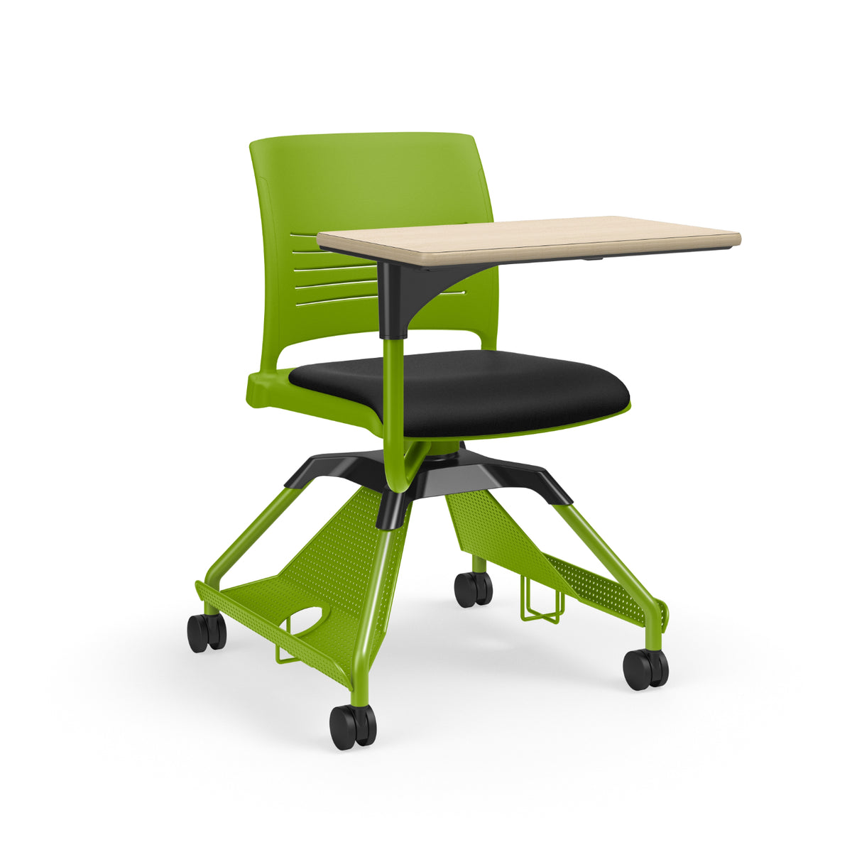 Learn2® Strive Mobile Seating with Laminate Worksurface, Cup Holder/Accessory Rack Upholstered Seat/Polypropylene Back, FREE SHIPPING