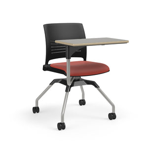 Learn2® Strive Mobile Seating with Laminate Worksurface, Upholstered Seat/Polypropylene Back, FREE SHIPPING
