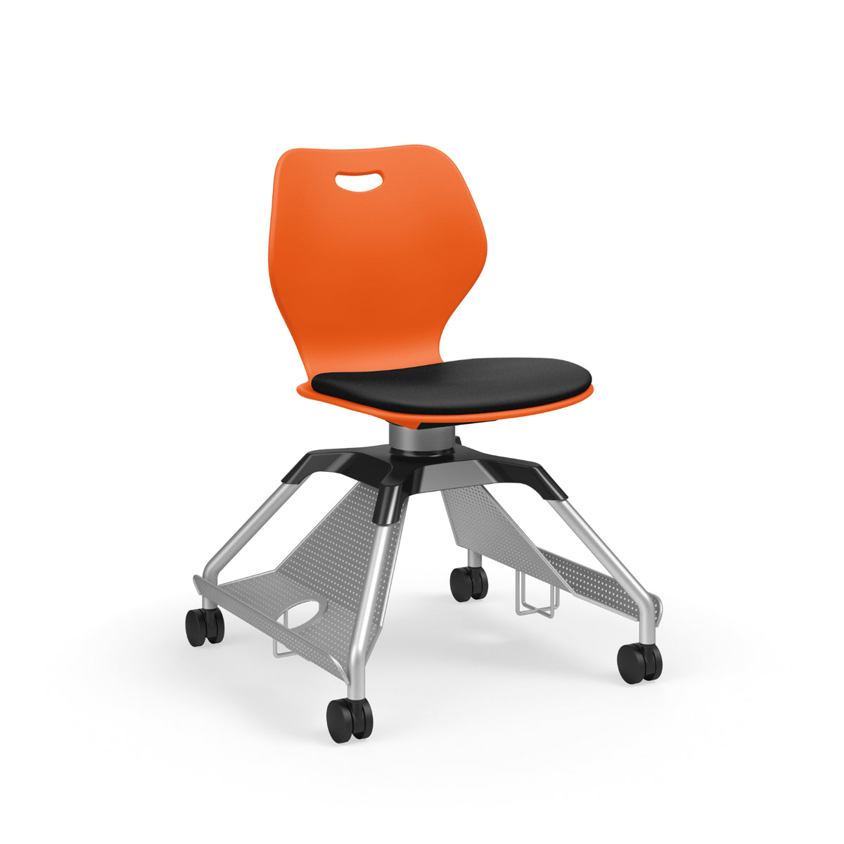 Learn2® Intellect Wave Mobile Seating with Cup Holder/Accessory Rack, Upholstered Seat/Polypropylene Back, FREE SHIPPING