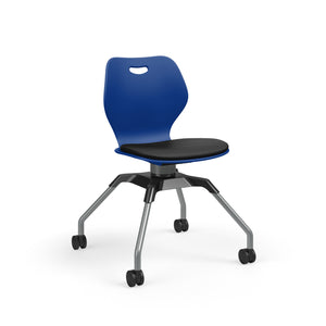 Learn2® Intellect Wave Mobile Seating, Upholstered Seat/Polypropylene Back, FREE SHIPPING