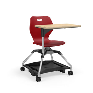 Learn2® Intellect Wave Mobile Seating with Laminate Worksurface, Poly Bookbag Rack, Polypropylene Seat and Back, FREE SHIPPING