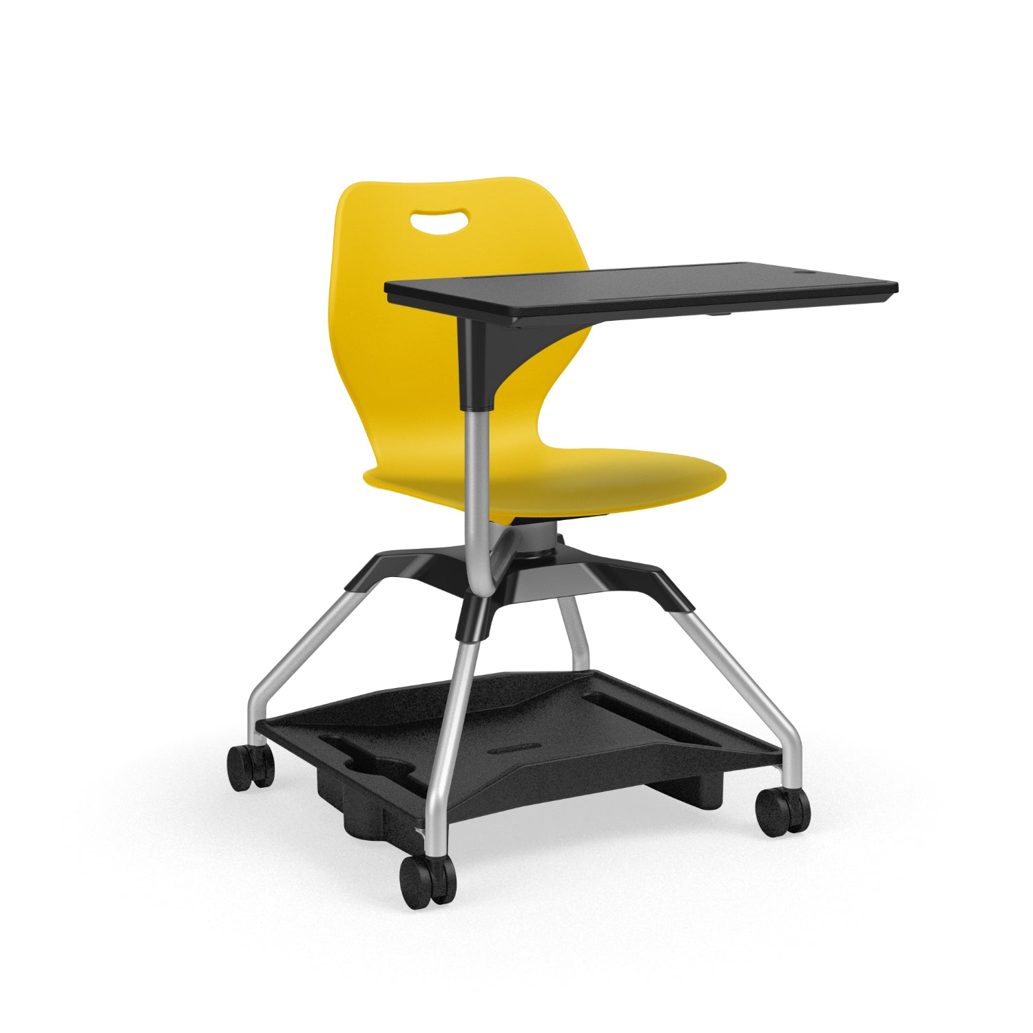 Learn2® Intellect Wave Mobile Seating with Plastic Worksurface, Poly Bookbag Rack, Polypropylene Seat and Back, FREE SHIPPING