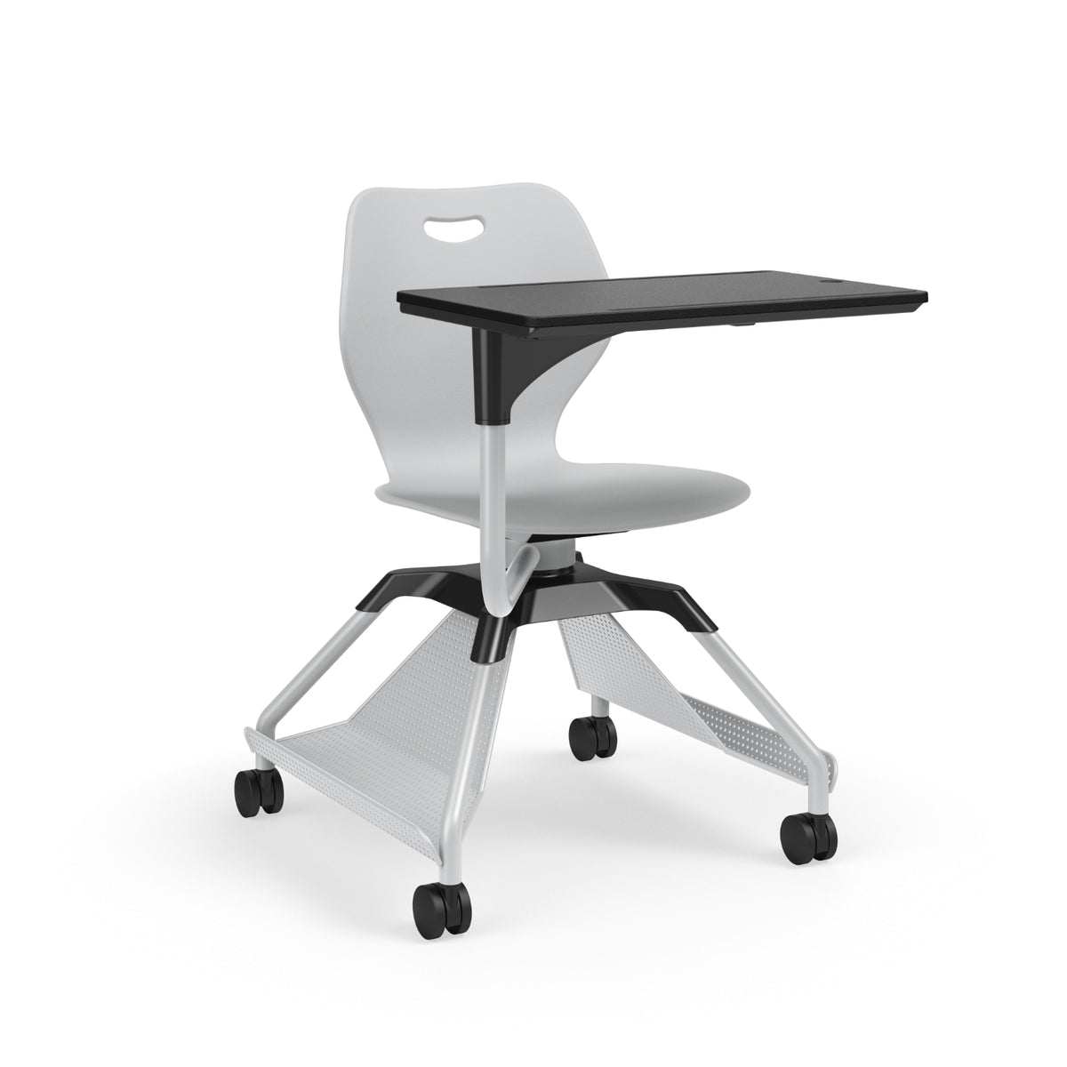 Learn2® Intellect Wave Mobile Seating with Plastic Worksurface, Accessory Rack, Polypropylene Seat and Back, FREE SHIPPING