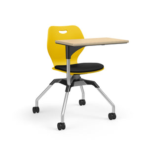 Learn2® Intellect Wave Mobile Seating with Laminate Worksurface, Upholstered Seat/Polypropylene Back, FREE SHIPPING