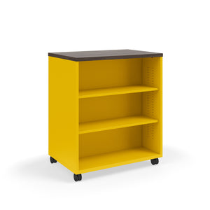 Ruckus Double-Faced Metal Bookcase with 4 Adjustable Shelves, Laminate Top, 36" W x 24" D x 36" H, FREE SHIPPING