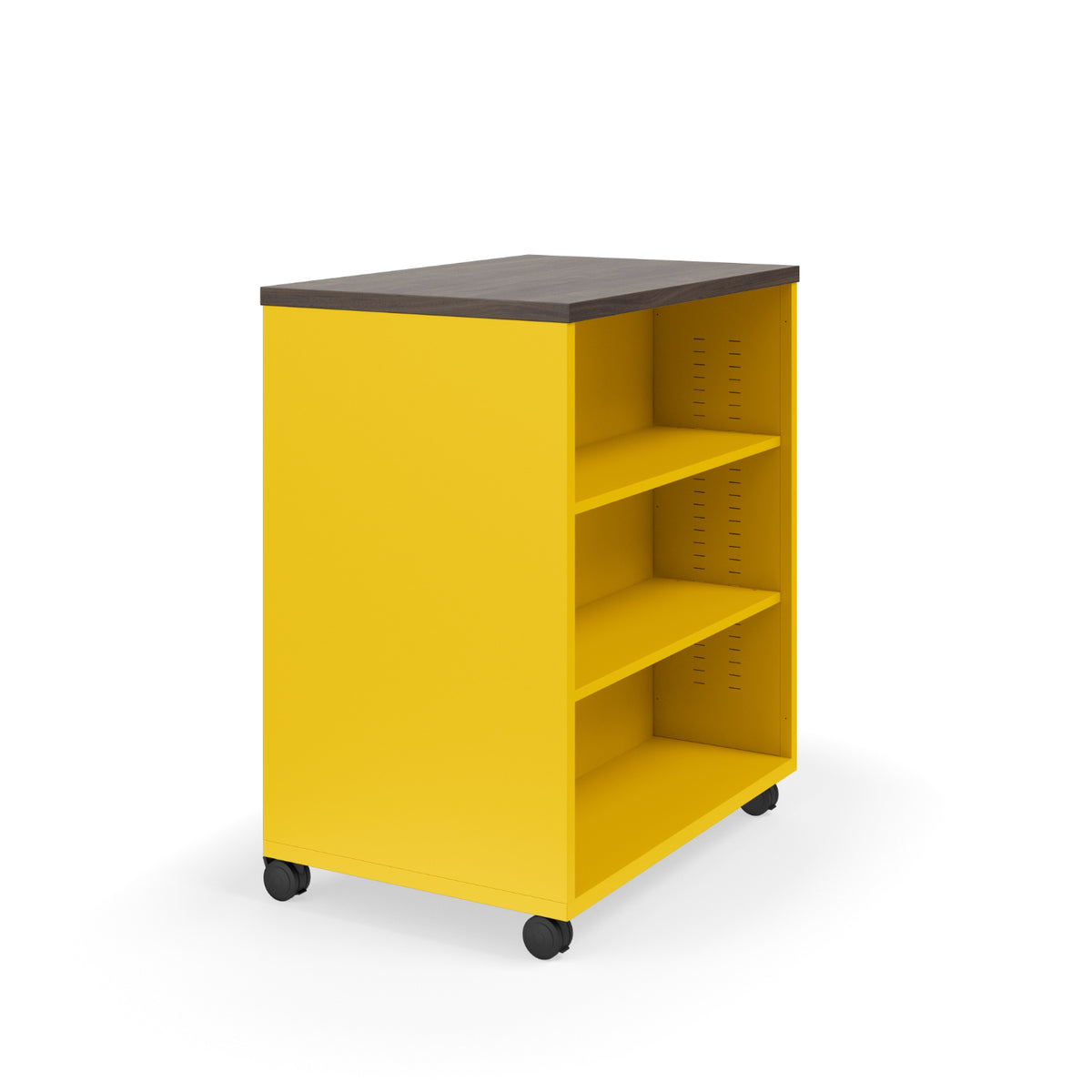 KI Ruckus Double-Faced Metal Bookcase with 4 Adjustable Shelves, Laminate Top, 36" W x 24" D x 36" H, FREE SHIPPING