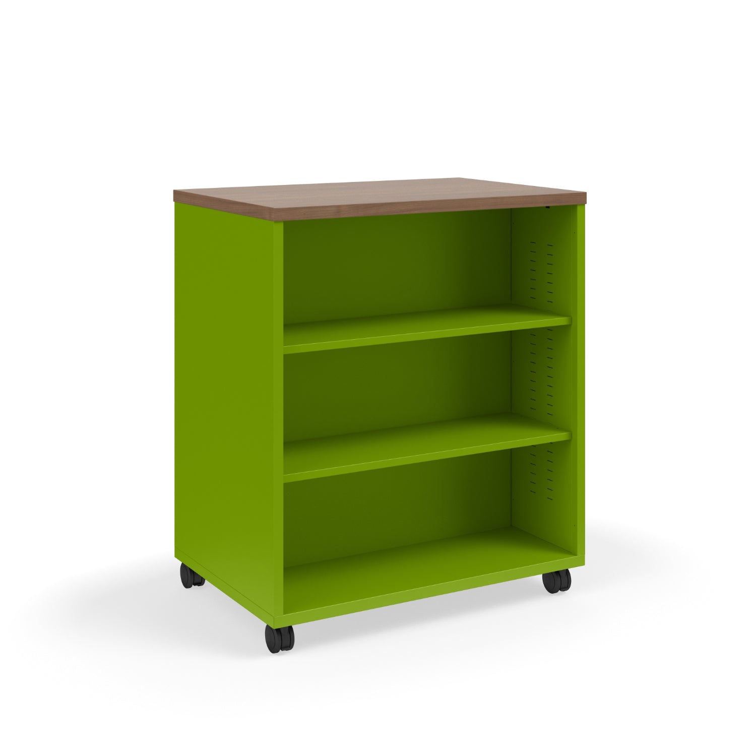 KI Ruckus Double-Faced Metal Bookcase with 4 Adjustable Shelves, Laminate Top, 36" W x 24" D x 42" H, FREE SHIPPING