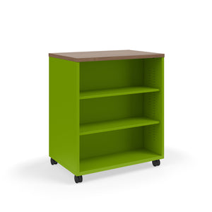 Ruckus Double-Faced Metal Bookcase with 4 Adjustable Shelves, Laminate Top, 36" W x 24" D x 42" H, FREE SHIPPING