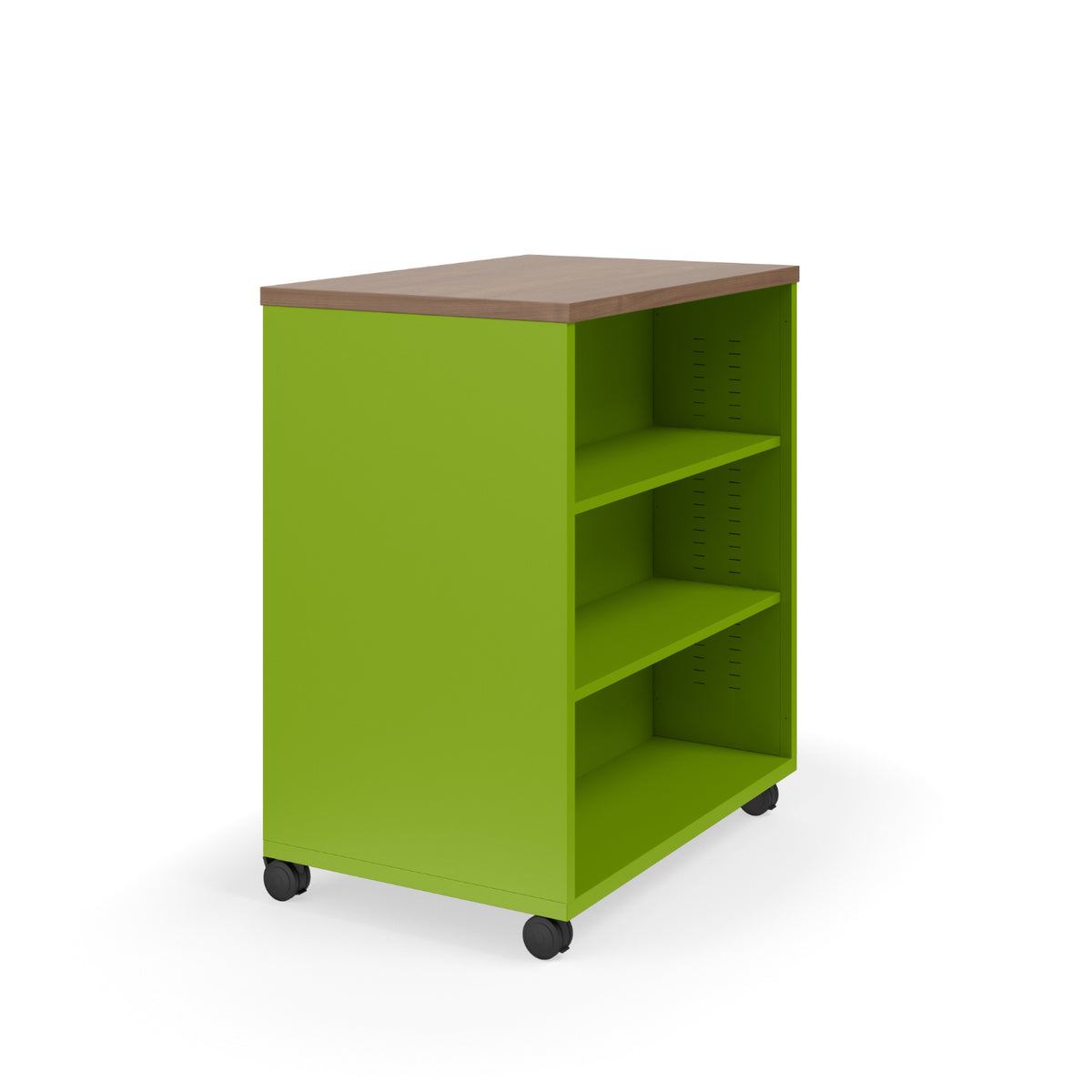 KI Ruckus Double-Faced Metal Bookcase with 4 Adjustable Shelves, Laminate Top, 36" W x 24" D x 42" H, FREE SHIPPING