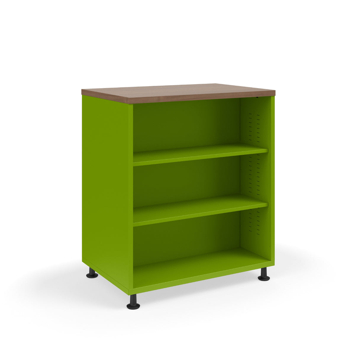 KI Ruckus Double-Faced Metal Bookcase with 4 Adjustable Shelves, Laminate Top, 36" W x 24" D x 42" H, FREE SHIPPING
