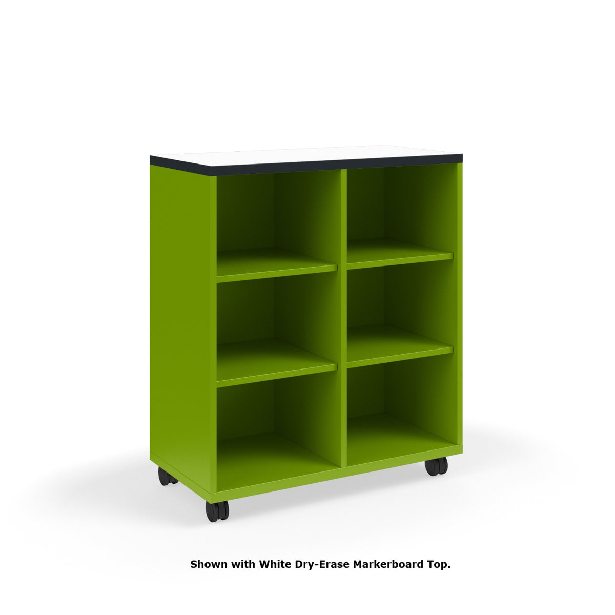 KI Ruckus Single-Faced Open Cubby Storage, 2 x 3 Cubbies, 36" W x 18" D x 42" H, FREE SHIPPING
