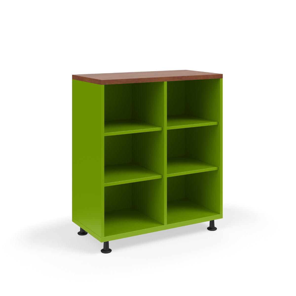 KI Ruckus Single-Faced Open Cubby Storage, 2 x 3 Cubbies, 36" W x 18" D x 42" H, FREE SHIPPING