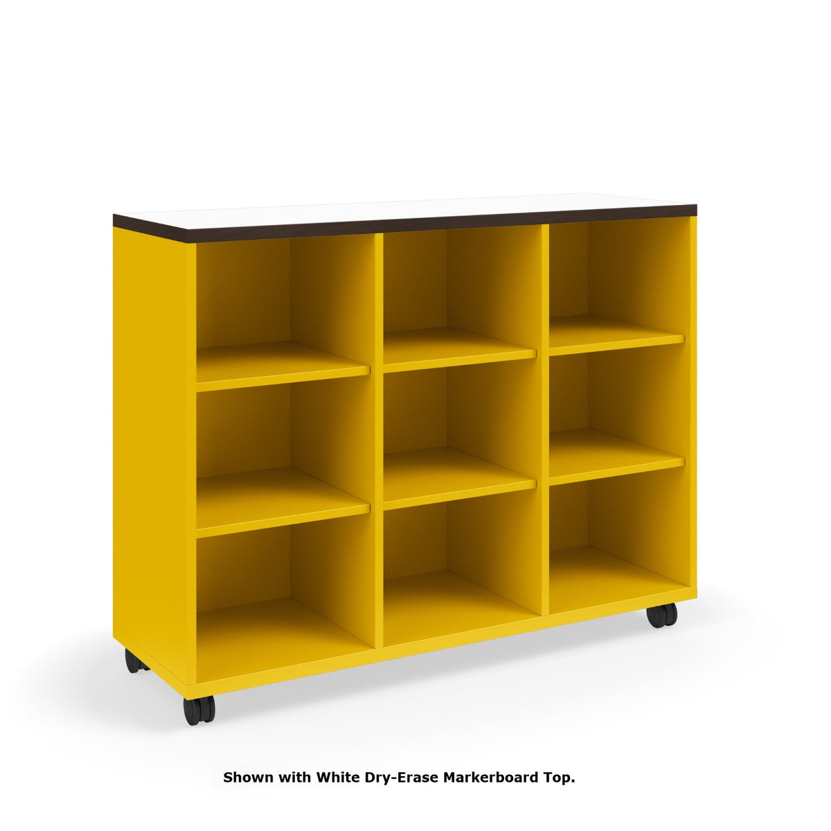 KI Ruckus Single-Faced Open Cubby Storage, 3 x 3 Cubbies, 54" W x 18" D x 36" H, FREE SHIPPING