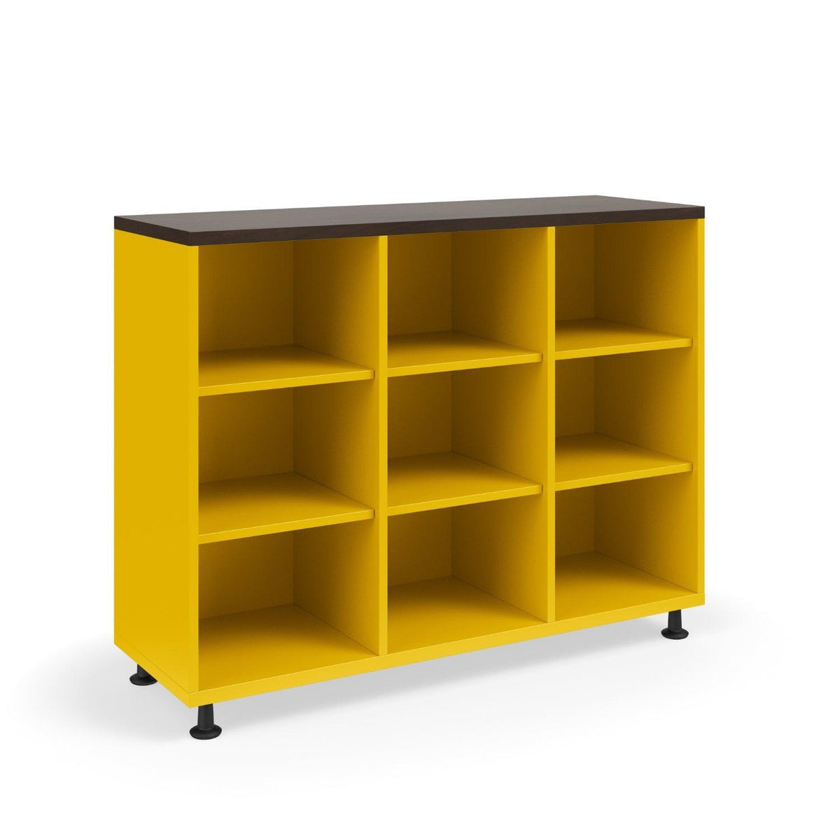 KI Ruckus Single-Faced Open Cubby Storage, 3 x 3 Cubbies, 54" W x 18" D x 36" H, FREE SHIPPING