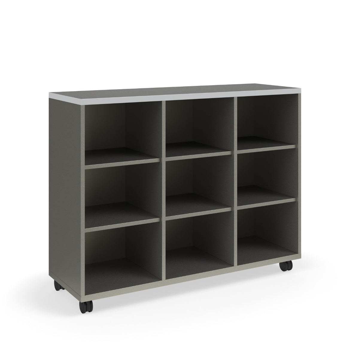 KI Ruckus Single-Faced Open Cubby Storage, 3 x 3 Cubbies, 54" W x 18" D x 42" H, FREE SHIPPING