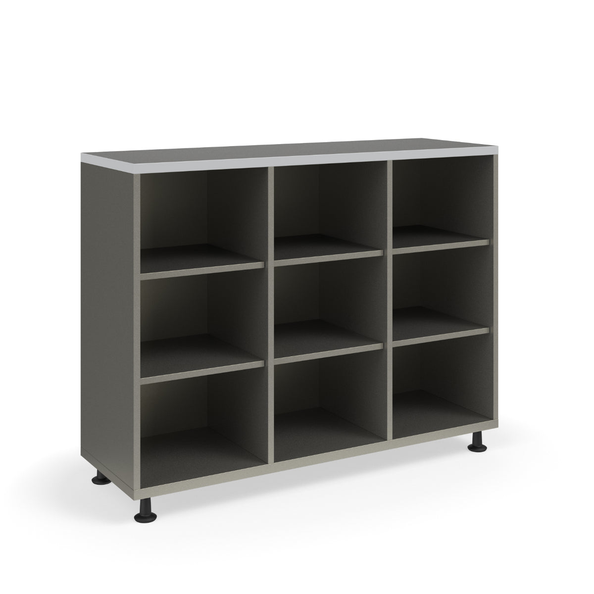 KI Ruckus Single-Faced Open Cubby Storage, 3 x 3 Cubbies, 54" W x 18" D x 42" H, FREE SHIPPING