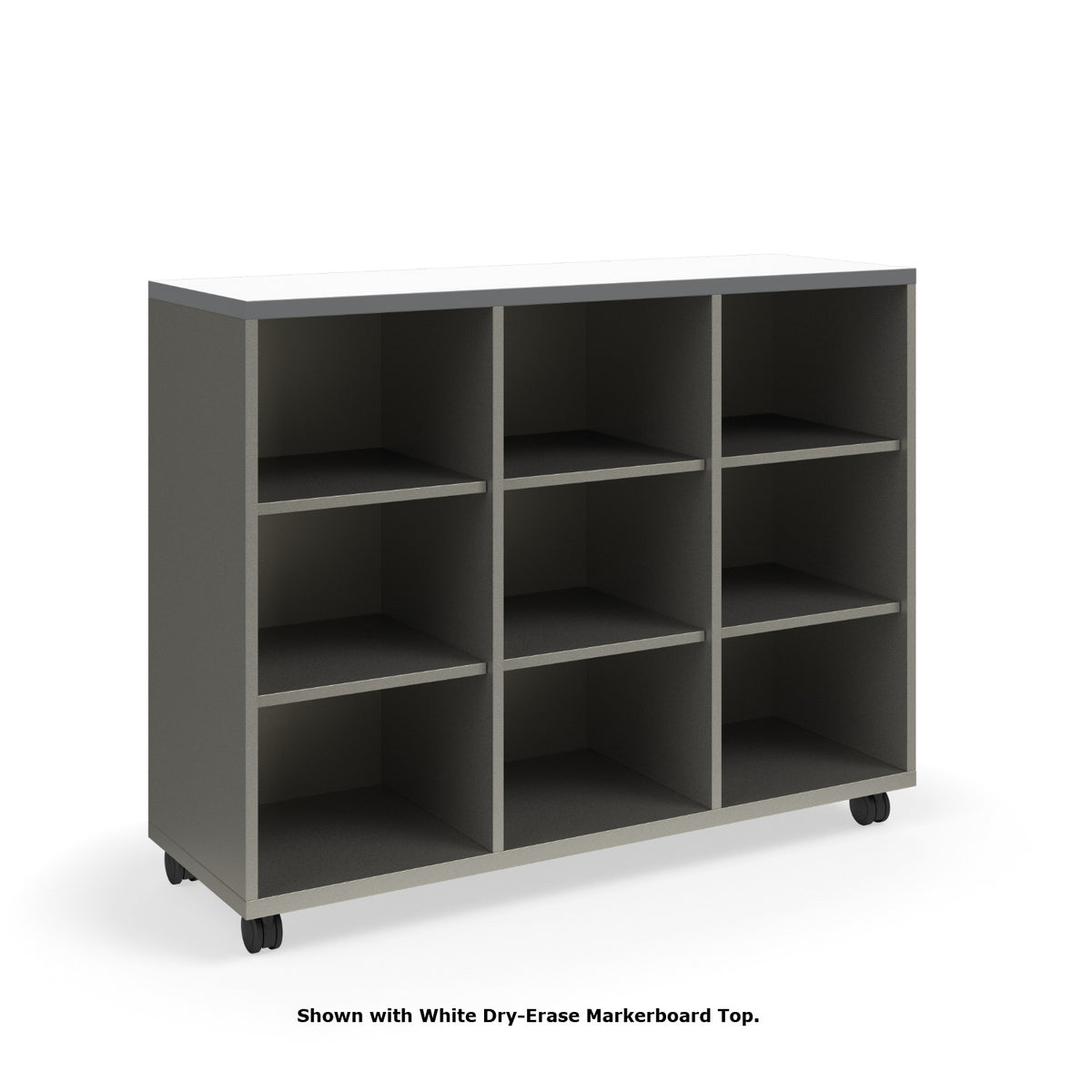 KI Ruckus Single-Faced Open Cubby Storage, 3 x 3 Cubbies, 54" W x 18" D x 42" H, FREE SHIPPING