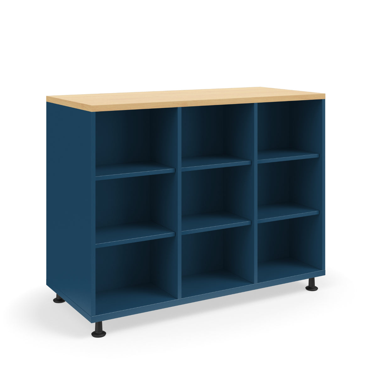 KI Ruckus Double-Faced Open Cubby Storage, 3 x 3 Cubbies, 54" W x 24" D x 36" H, FREE SHIPPING