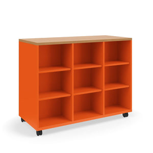 Ruckus Double-Faced Open Cubby Storage, 3 x 3 Cubbies, 54" W x 24" D x 42" H, FREE SHIPPING