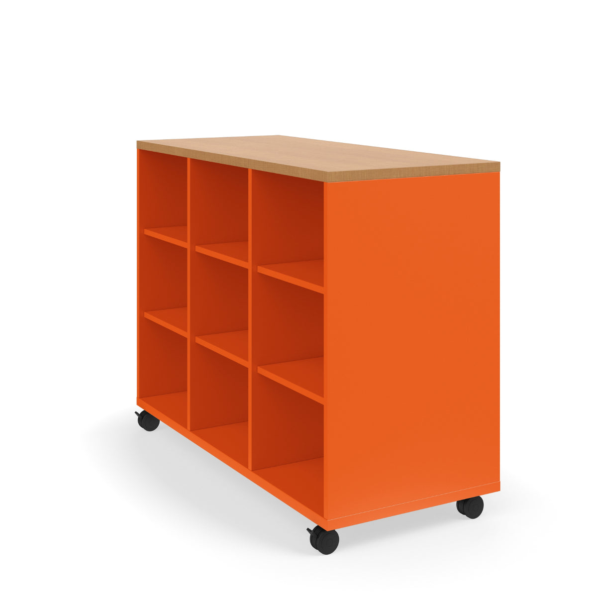 KI Ruckus Double-Faced Open Cubby Storage, 3 x 3 Cubbies, 54" W x 24" D x 42" H, FREE SHIPPING