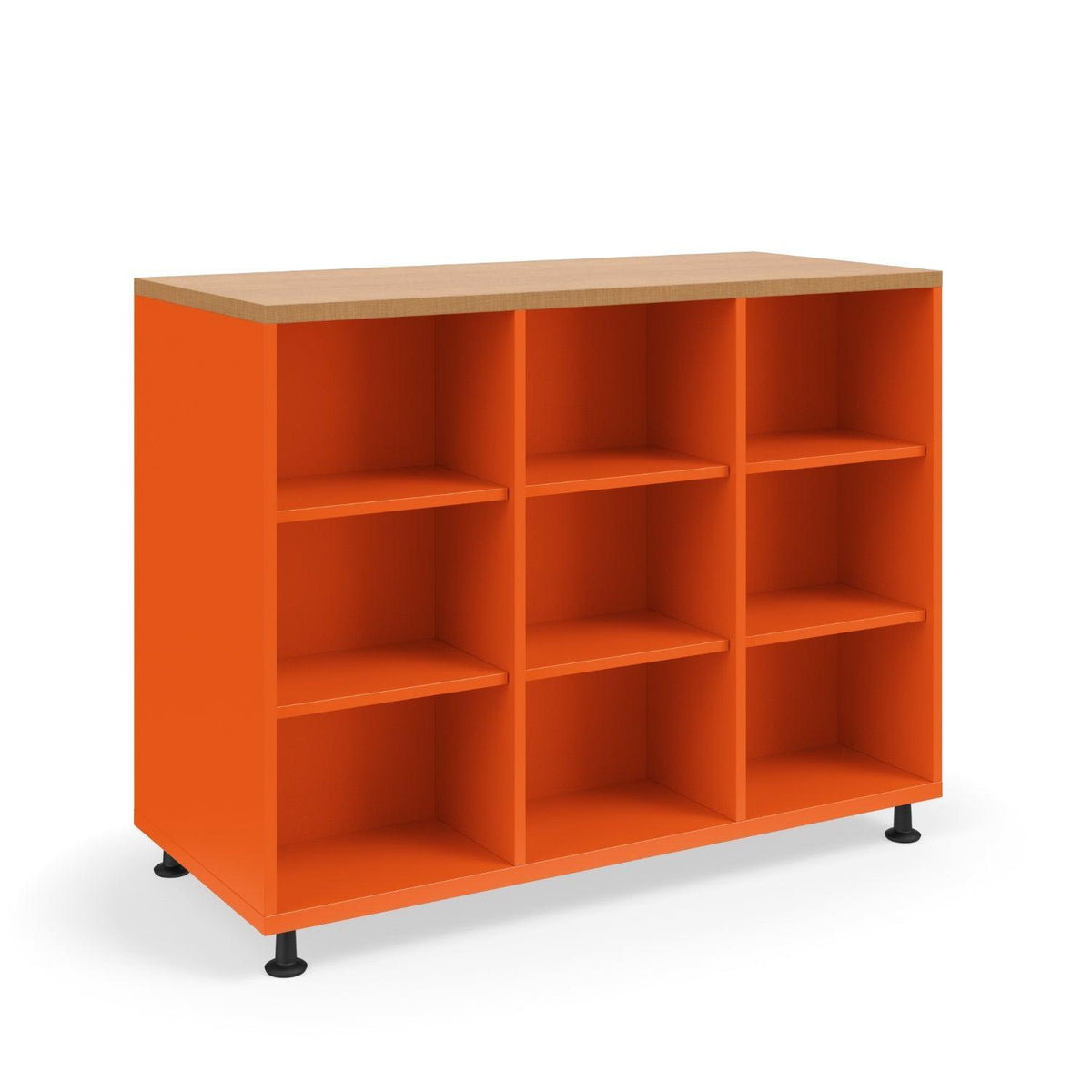 KI Ruckus Double-Faced Open Cubby Storage, 3 x 3 Cubbies, 54" W x 24" D x 42" H, FREE SHIPPING