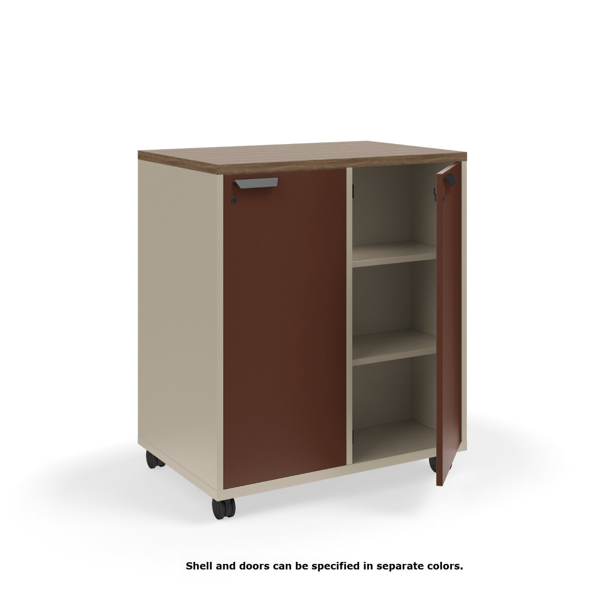 KI Ruckus Double-Faced Cubby Storage with Doors, Standard Key Lock, 2 x 3 Cubbies, 36" W x 24" D x 36" H, FREE SHIPPING