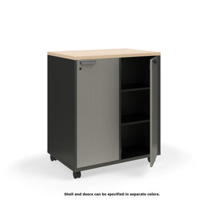 Ruckus Double-Faced Cubby Storage with Doors, Standard Key Lock, 2 x 3 Cubbies, 36" W x 24" D x 42" H, FREE SHIPPING