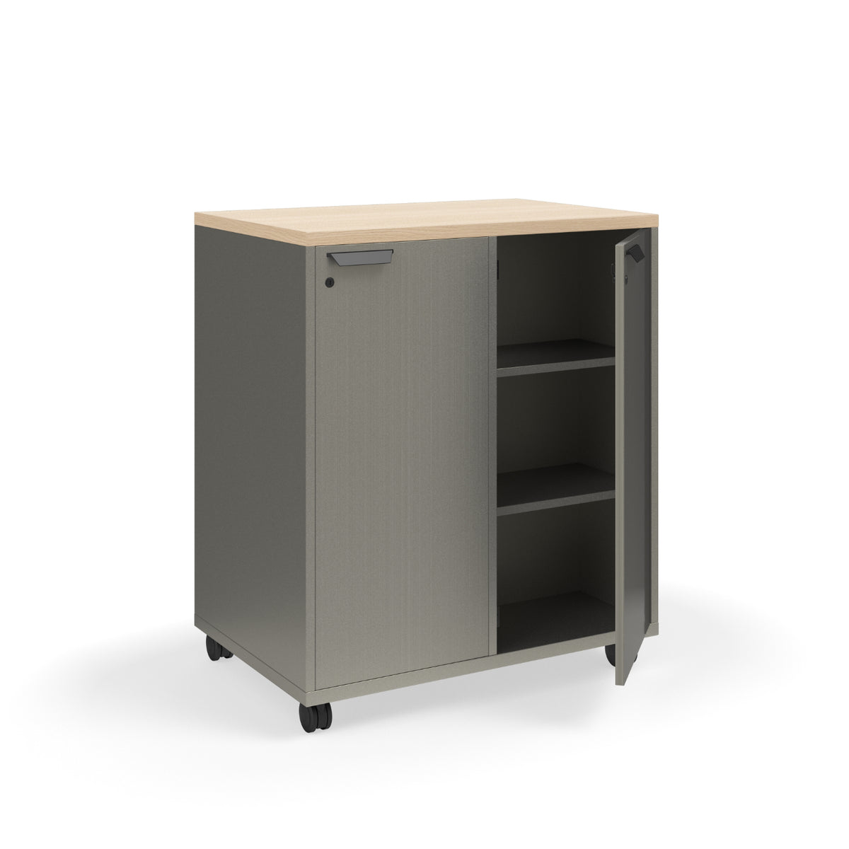 KI Ruckus Double-Faced Cubby Storage with Doors, Standard Key Lock, 2 x 3 Cubbies, 36" W x 24" D x 42" H, FREE SHIPPING