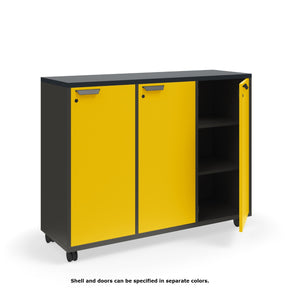 Ruckus Single-Faced Cubby Storage with Doors, Standard Key Lock, 3 x 3 Cubbies, 54" W x 18" D x 36" H, FREE SHIPPING