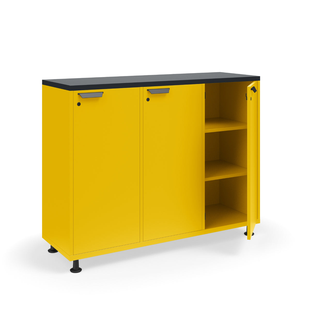 KI Ruckus Single-Faced Cubby Storage with Doors, Standard Key Lock, 3 x 3 Cubbies, 54" W x 18" D x 36" H, FREE SHIPPING