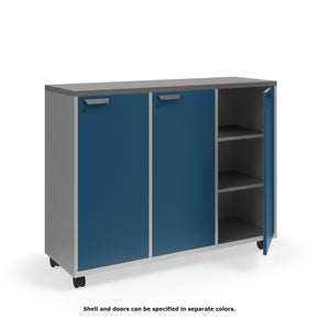 Ruckus Single-Faced Cubby Storage with Doors, Standard Key Lock, 3 x 3 Cubbies, 54" W x 18" D x 42" H, FREE SHIPPING