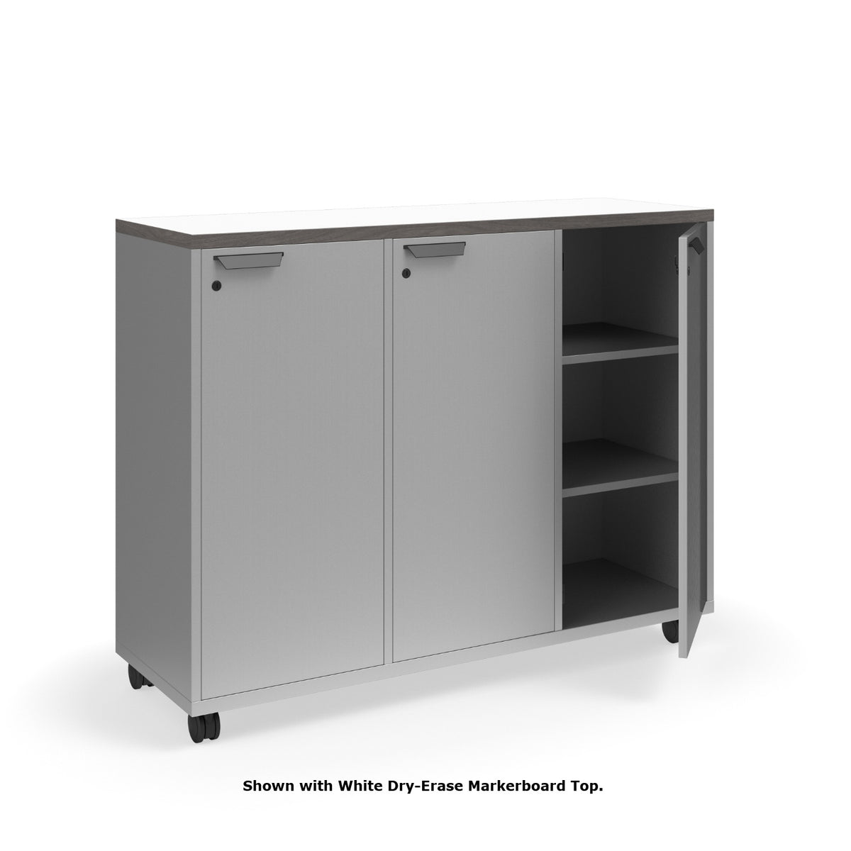 KI Ruckus Single-Faced Cubby Storage with Doors, Standard Key Lock, 3 x 3 Cubbies, 54" W x 18" D x 42" H, FREE SHIPPING