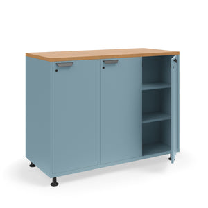 Ruckus Double-Faced Cubby Storage with Doors, Standard Key Lock, 3 x 3 Cubbies, 54" W x 24" D x 42" H, FREE SHIPPING
