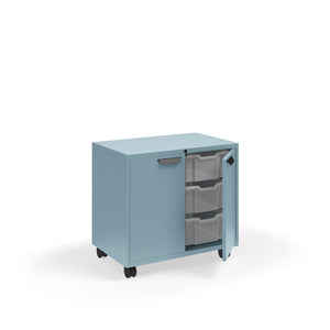Ruckus Tote Storage, Short 2-Column Unit with Doors and (6) 6" Totes, FREE SHIPPING