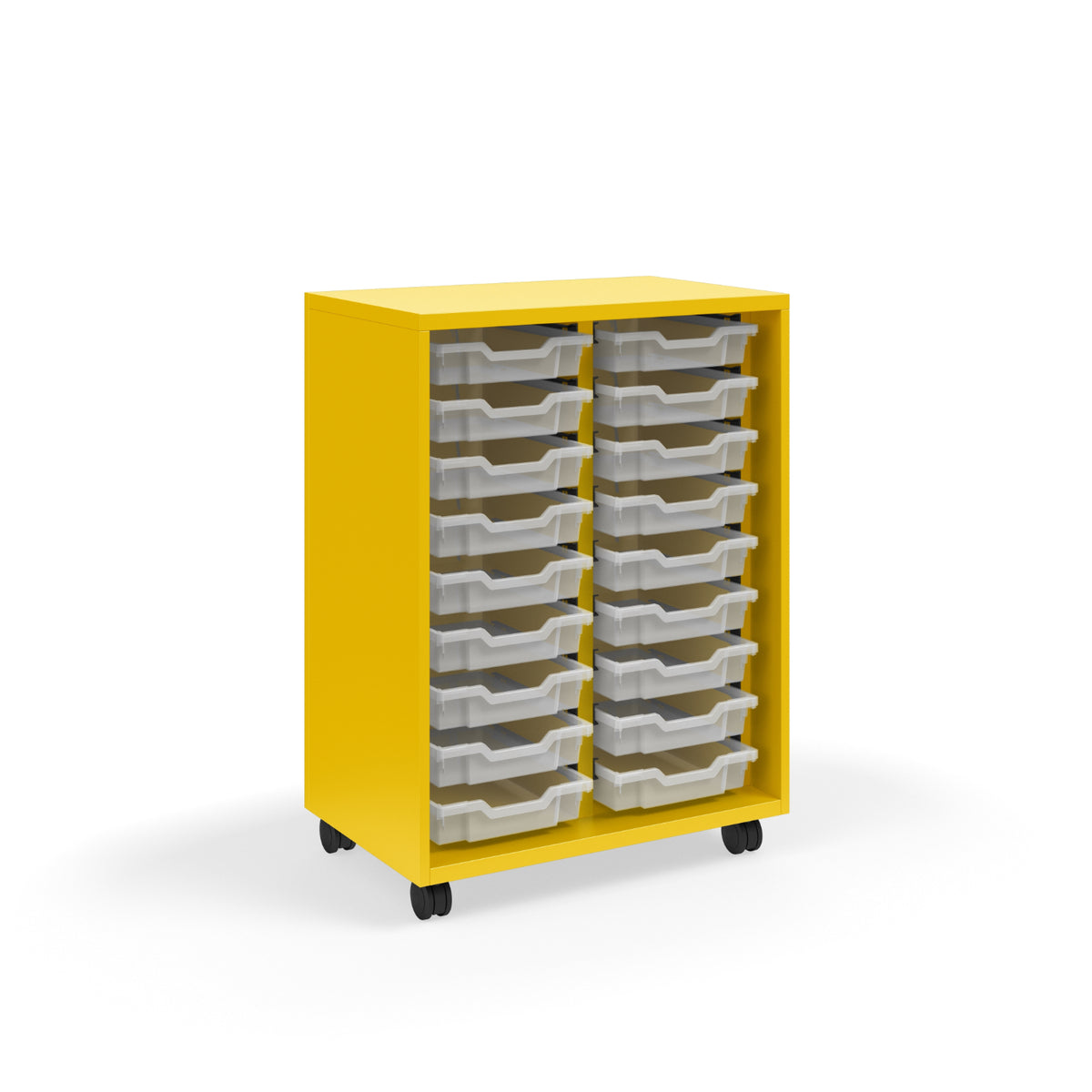 KI Ruckus Tote Storage, Tall 2-Column Open Unit with (18) 3" Totes, FREE SHIPPING