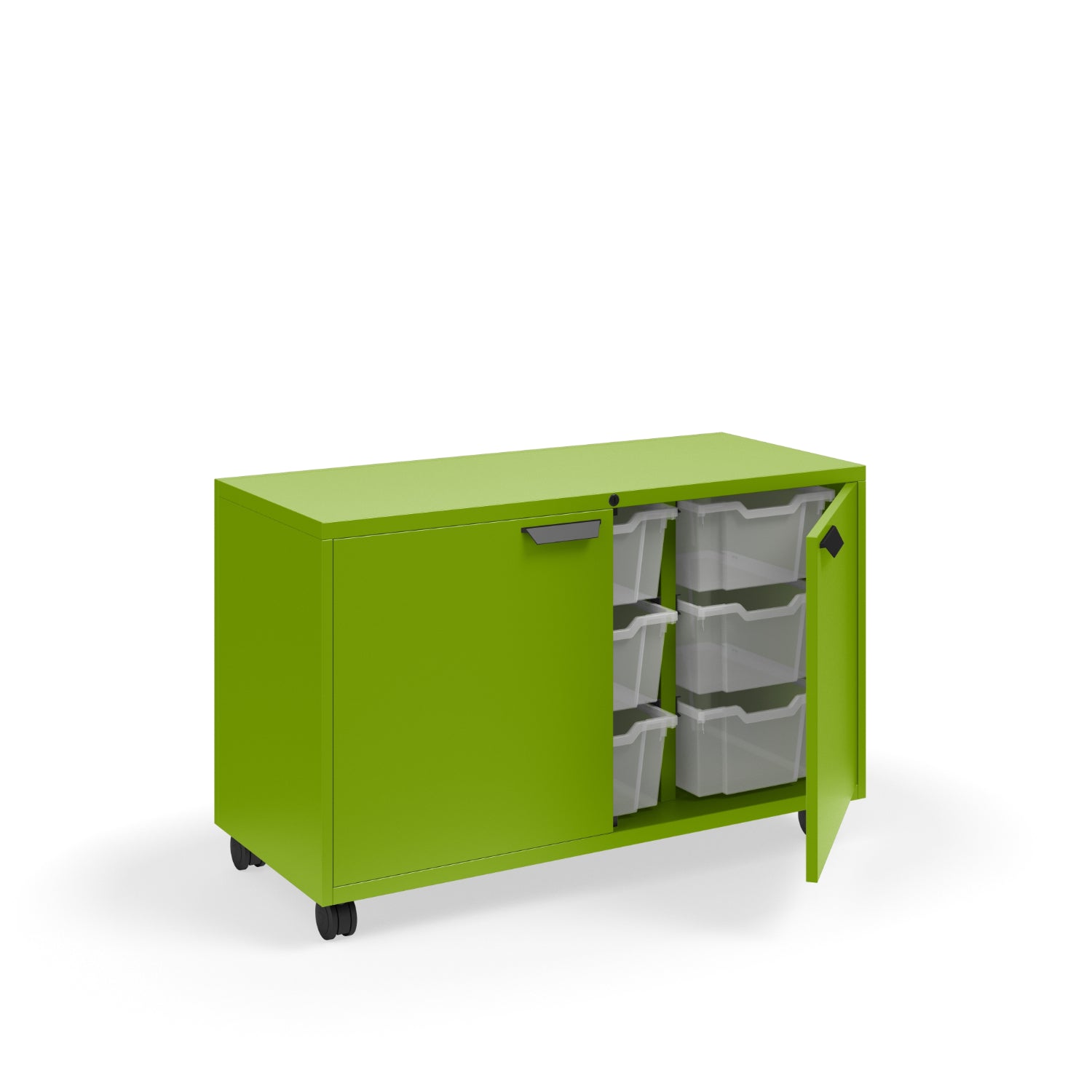 Ruckus Tote Storage, Short 3-Column Unit with Doors and (9) 6" Totes, FREE SHIPPING