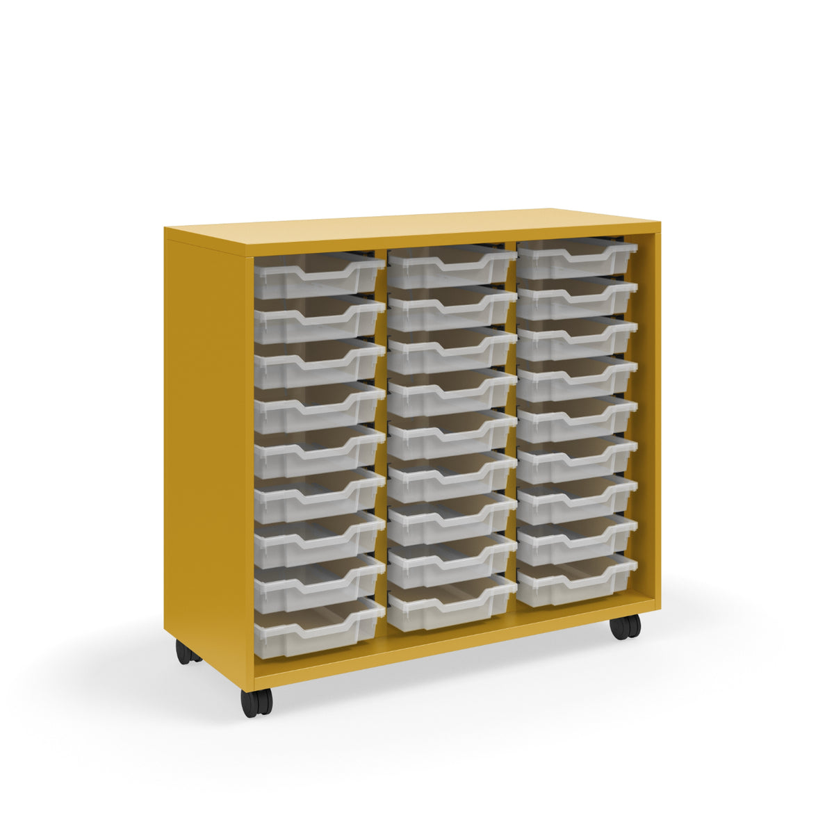 KI Ruckus Tote Storage, Tall 3-Column Open Unit with (27) 3" Totes, FREE SHIPPING