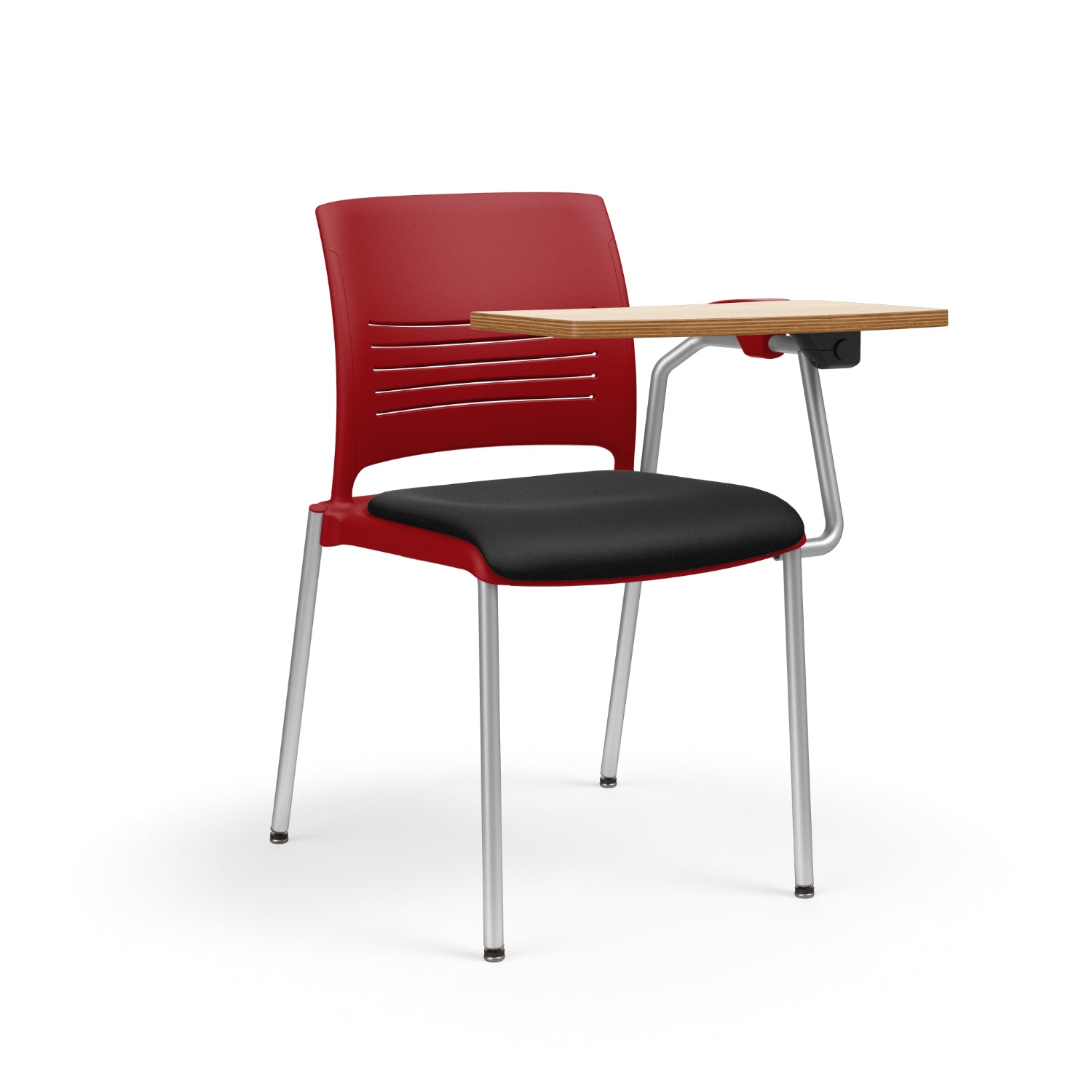 KI Strive 4-Leg ChangeUp Tablet Arm Chair with Glides, Upholstered Seat/Polypropylene Back, FREE SHIPPING