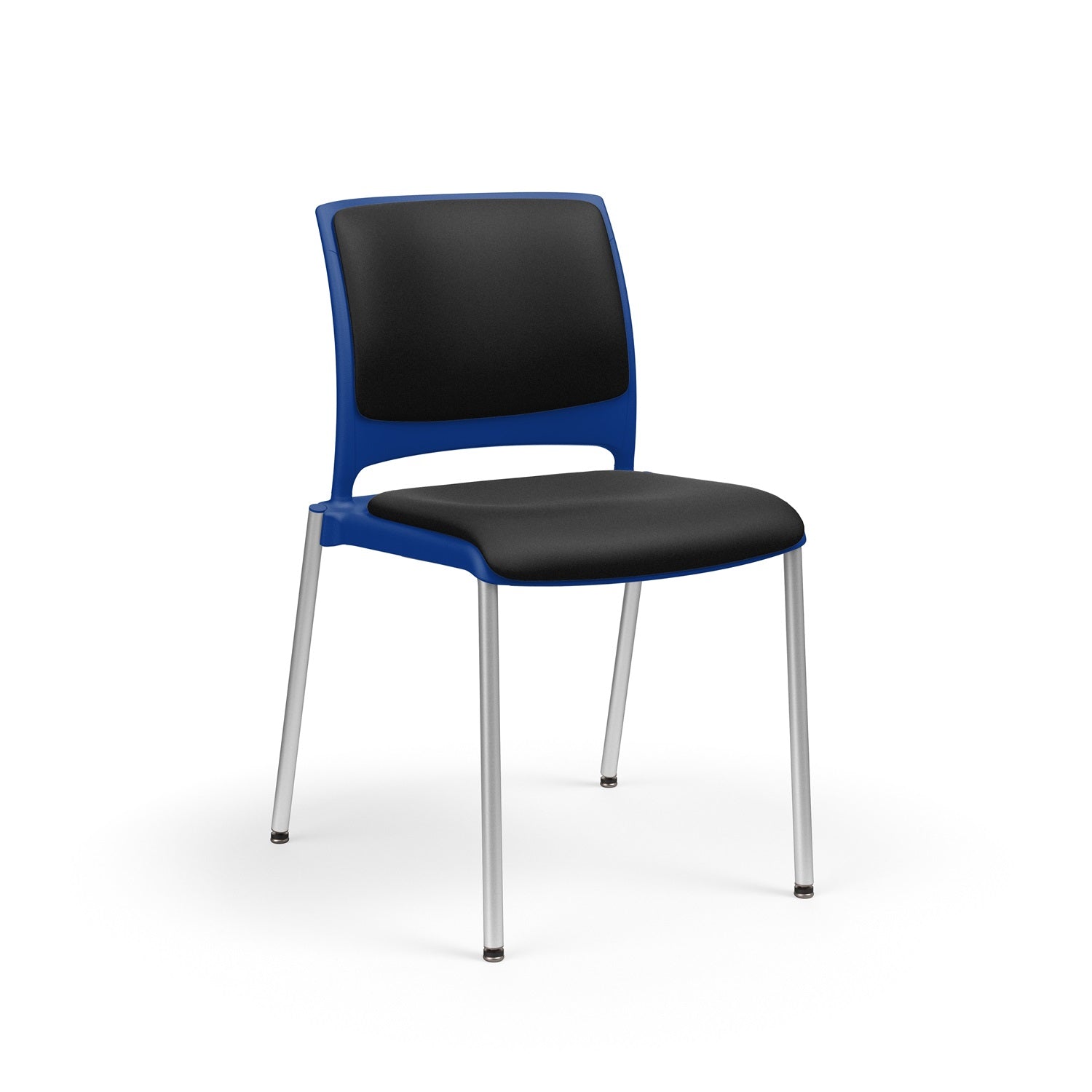 Strive Stacking 4-Leg Armless Chair with Glides, Upholstered Seat/Back, FREE SHIPPING