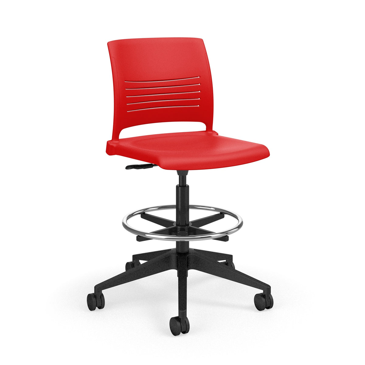 KI Strive Armless Task Stool, Polypropylene Seat/Back, FREE SHIPPING