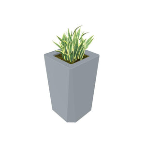 Kasta Indoor High Painted Steel Square Planter, 16" W x 16" D x 28-1/4" H