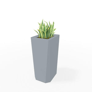 Kasta Indoor High Painted Steel Rectangular Planter, 14" W x 18" D x 33-1/4" H