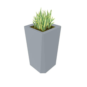 Kasta Indoor High Painted Steel Square Planter, 18" W x 18" D x 33-1/4" H