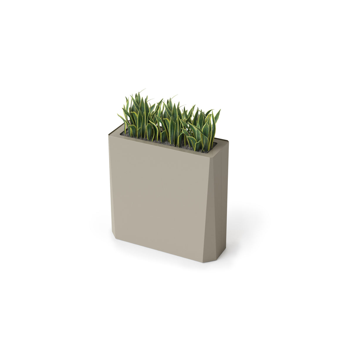 Kasta Indoor High Painted Steel Wide Rectangular Planter, 32" W x 12" D x 28-1/4" H
