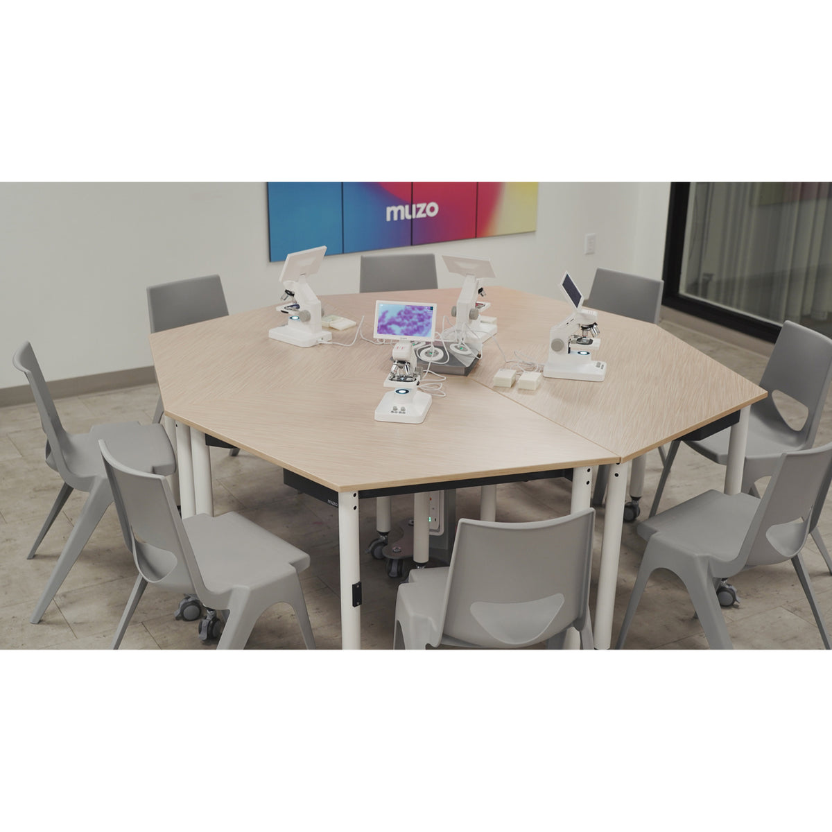 K-Seat Stackable Multi-Purpose Plastic Chair, 18" Seat Height